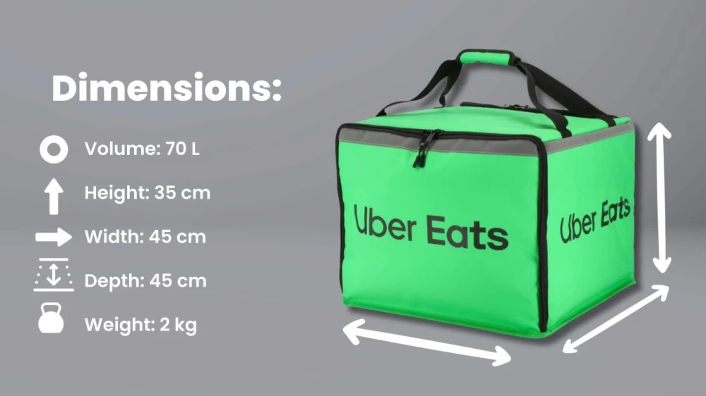 Uber Eats XL Delivery Carry Bag